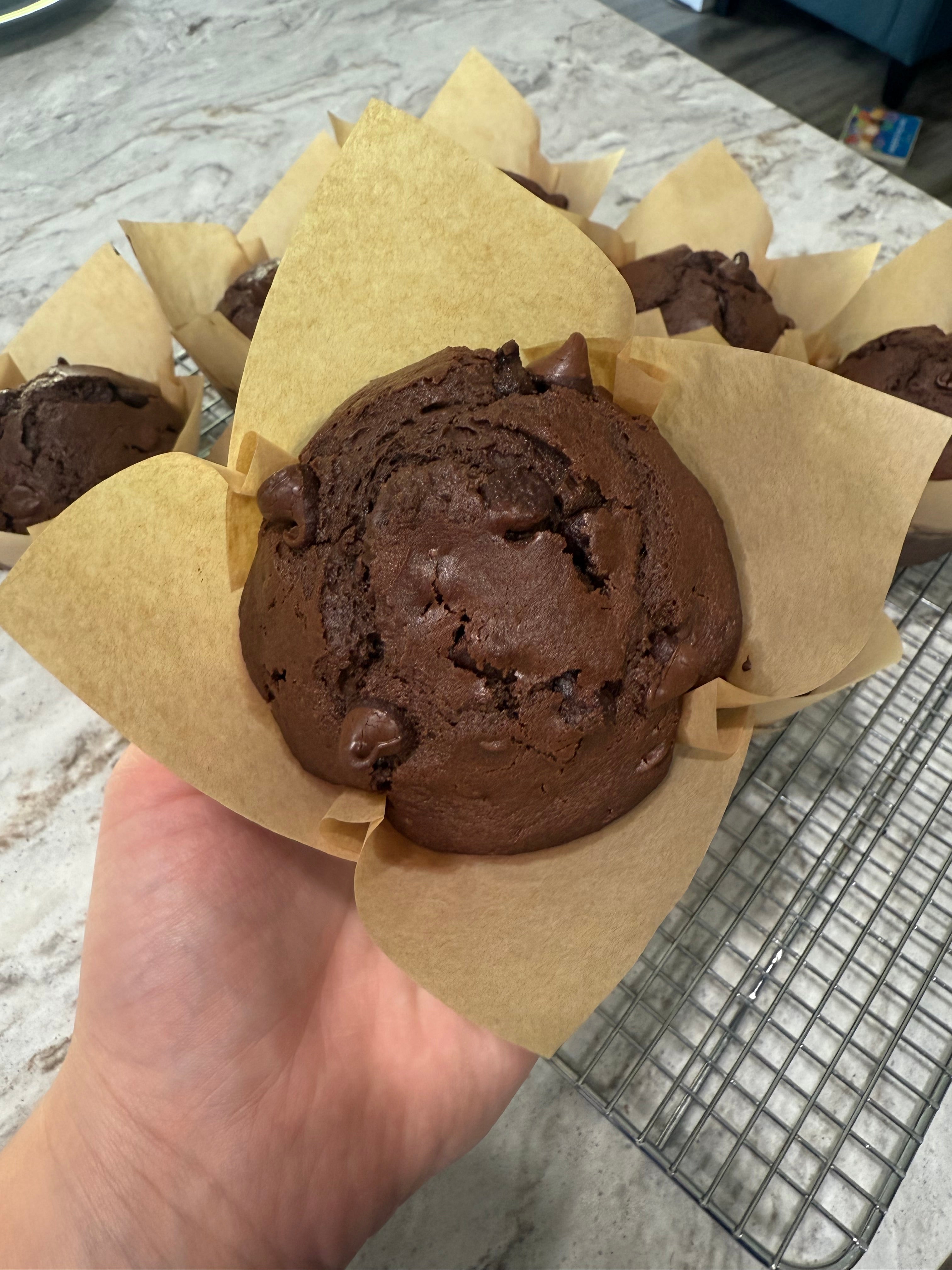 Double Choc Chip JUMBO Muffin